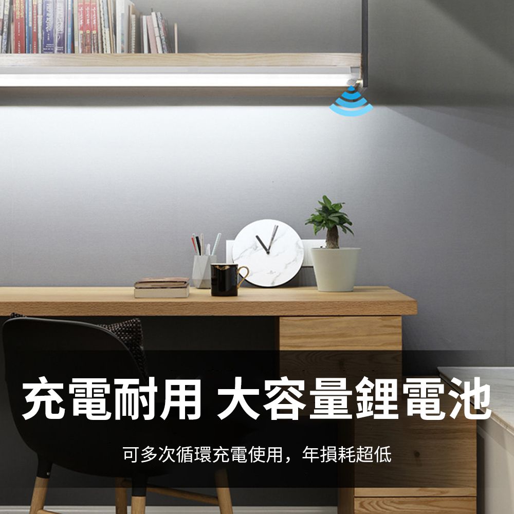  Homeco 智能人體感應小夜燈 升級版磁吸式LED感應燈管 櫥櫃燈 走廊燈 10cm 黃光/白光