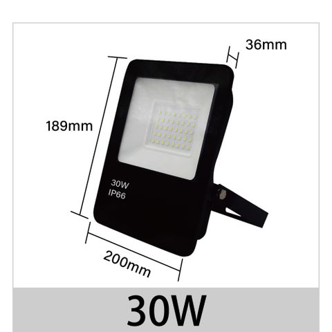 【青禾坊】歐奇OC 30W LED 戶外防水投光燈 投射燈-1入(超薄 IP66投射燈 CNS認證 )
