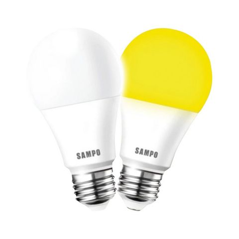 SAMPO 聲寶 E27 LED燈泡 驅蚊燈泡 節能 省電 12W黃光 2入組