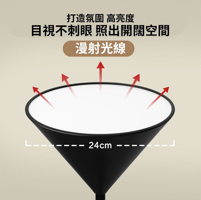  【YIZ TIME】北歐輕奢臥室床頭客廳無極調光18W觸摸遙控LED落地立燈落地燈/床頭燈/閱讀燈/氛圍燈