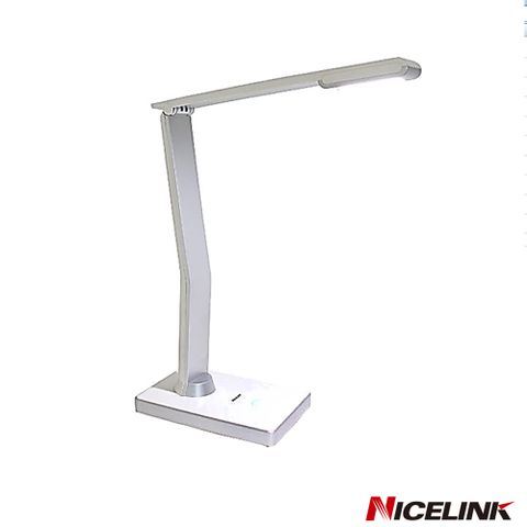 [福利品]NICELINK 耐司林克觸控式可調光LED檯燈-TL-206E4-白色