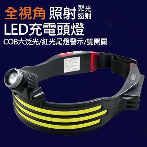 EDSDS COB+LED雙光源1000W頭戴式超亮工作頭燈 EDS-K1135 |照射角度調整|雙燈模式|