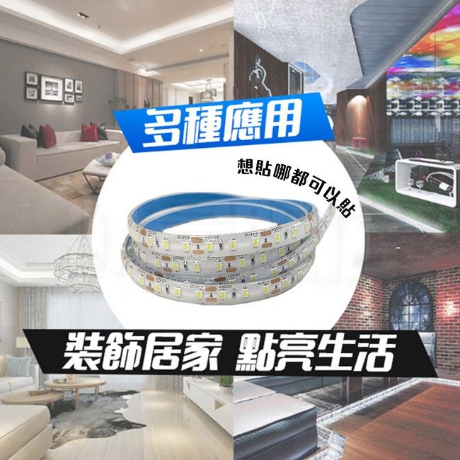  LED防水軟燈條 DC 12V 白光 100cm