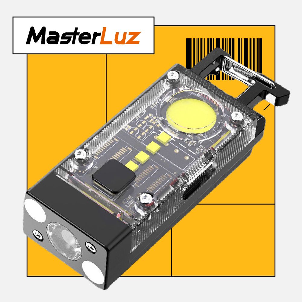  MasterLuz- G51 太陽能磁吸多功能強光迷你手電筒