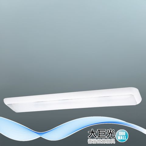 大巨光 附T8 LED 燈管4尺X2 日光燈_T8燈管_LED(LW-12-4812) 小燈 耐熱飾條、烤漆鐵板、壓克力罩