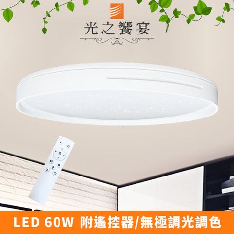 Protocol Lighting 光之饗宴 LED 60W白色雙線吸頂燈(附遙控器/可調光調色)