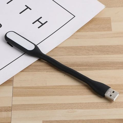 小米同款 USB款 LED隨身小夜燈 隨身燈 小夜燈 LED隨身燈 手持可彎曲 - 黑色 【5入】