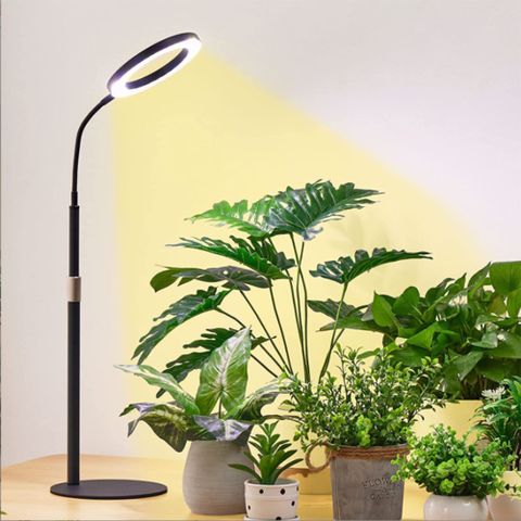 落地LED植物補光燈 160mm天使環伸縮植物補光燈 植物生長燈 全光譜室內花卉照明燈 全光譜植物燈