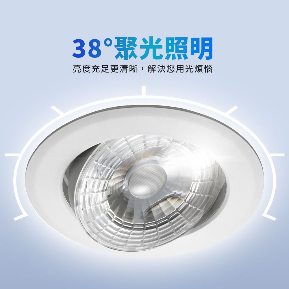 EVERLIGHT 億光 10W 星聚LED崁燈 9CM嵌燈(白光/自然光/黃光) 4入