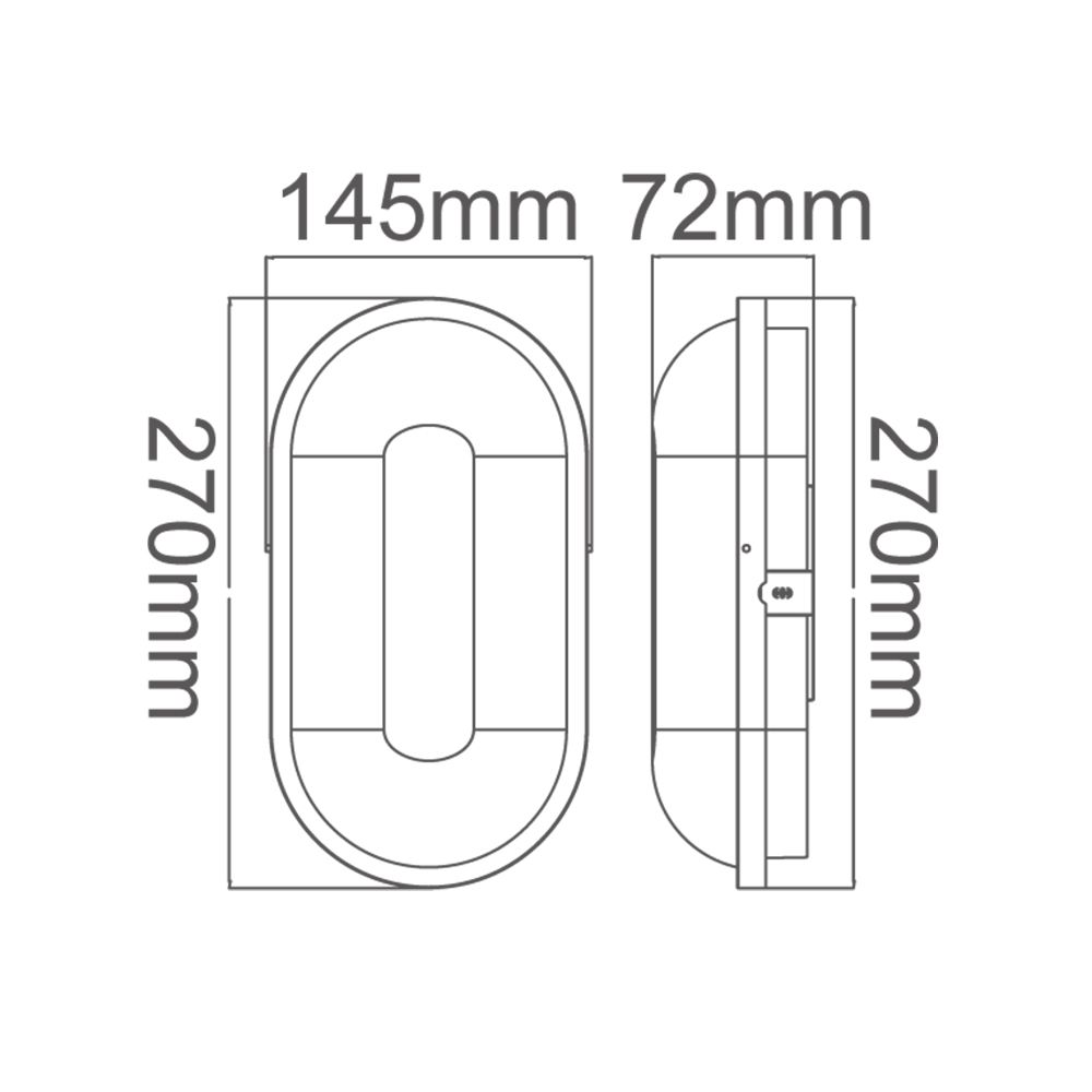  10W 膠囊壁燈 防水 防塵 IP66 抗UV 白光 暖白光 戶外燈 庭園燈