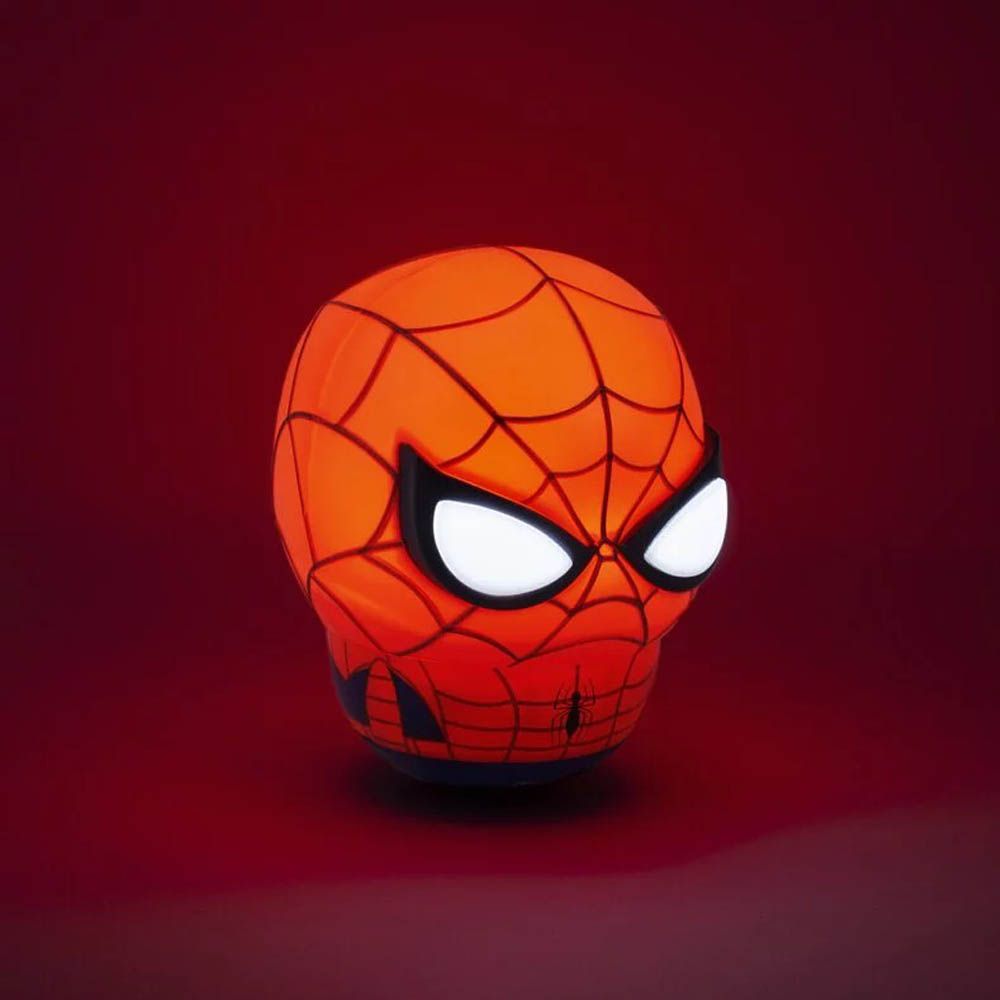 Paladone UK Marvel 漫威 蜘蛛人Spider Man 頭像公仔造型搖擺燈 不倒翁燈12cm((不倒翁燈/電池/漫威/小夜燈))