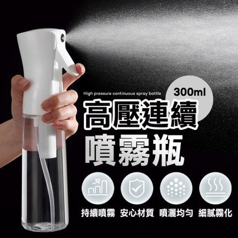 【樂邦】高壓連續噴霧瓶300ml(酒精噴瓶 噴水瓶)