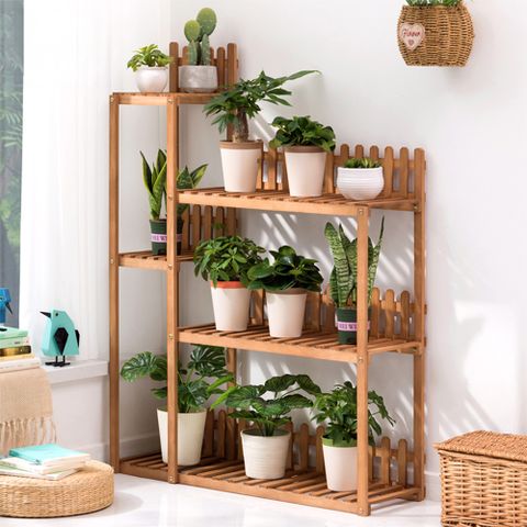 【HappyLife】實木造型花架/L款 (Y12390)