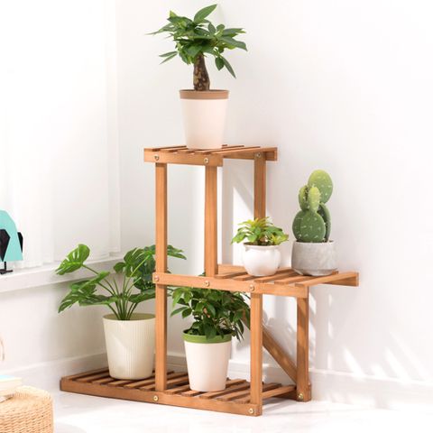 【HappyLife】實木造型花架/E款 (Y12392)