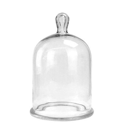 乾燥花燈罩 不凋花玻璃罩盅 玻璃皿 玻璃花盅 玻璃瓶 透明防塵 玻璃展示罩 180-GBJ-C