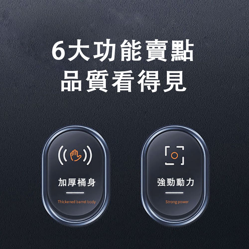 6大功能賣點品質看得見()加厚桶身強勁動力Thickened barrel bodyStrong power