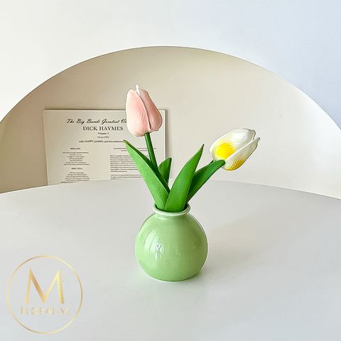 俏皮開心果鬱金香仿真花禮