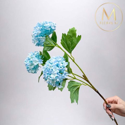 京都夏日繡球碎冰藍仿真花花材（1入組）