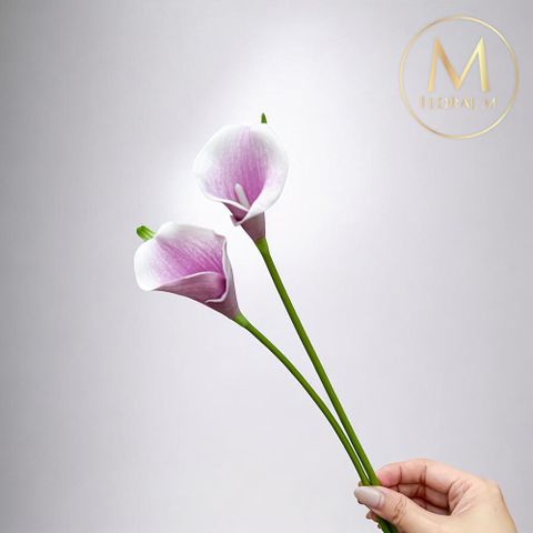 氣質仙女淡紫色海芋仿真花花材