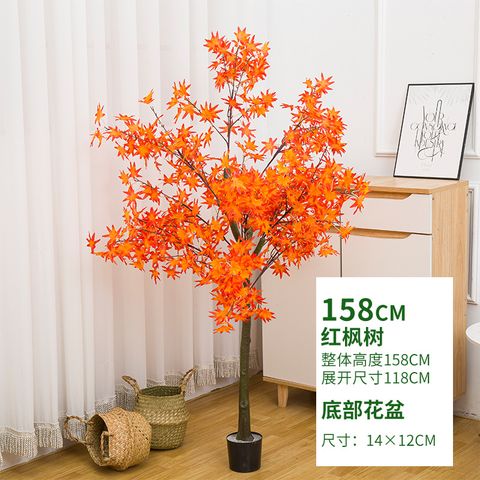 【伊達】盆栽室內假綠植 商場攝影造景裝飾 景觀樹 仿真紅楓樹 仿真櫻花樹