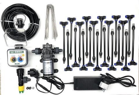 【田園樂】100W加壓馬達自動噴霧套組(含電磁閥定時器)