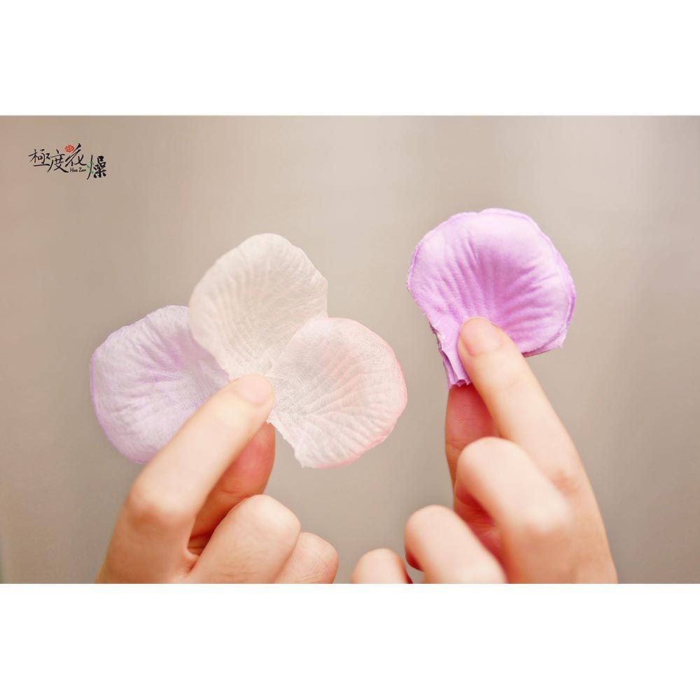 極度花燥 永生花乾燥花材專賣店 仿真玫瑰花瓣 3份(1份約100片) 分裝 仿真花