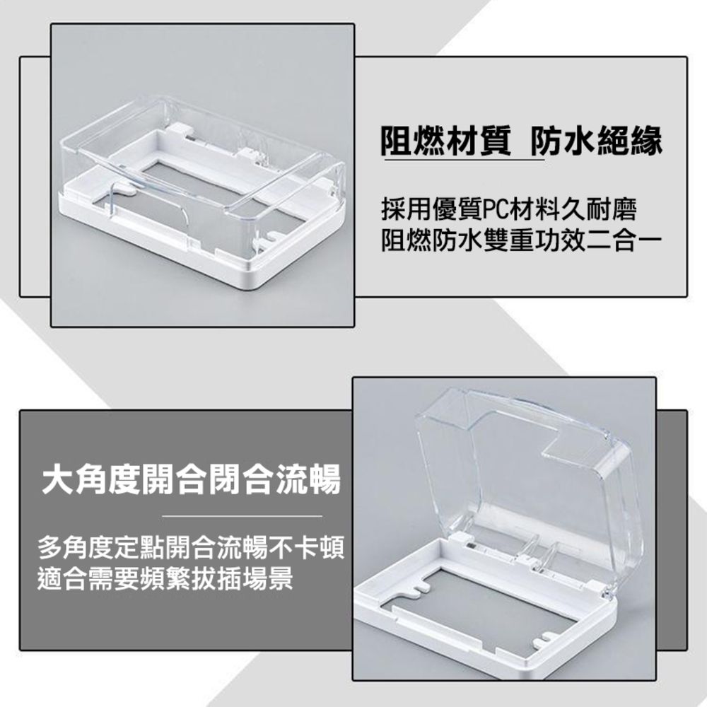  【防水】插座保護蓋 防漏電 防塵蓋板 插座安全蓋