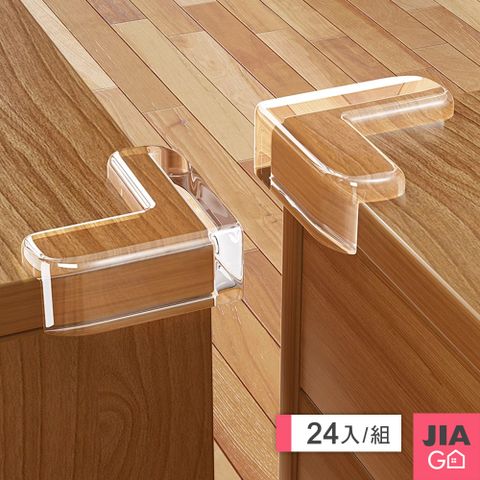 JIAGO 透明L型桌角防撞貼-24入