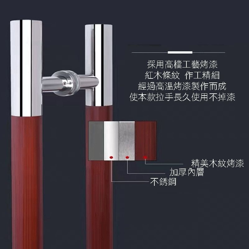  玻璃門拉手  管長60cmX孔距40cm