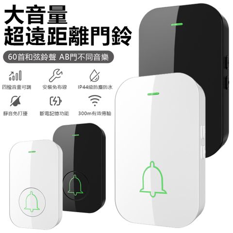NOSDON 一拖一超遠距離無線門鈴