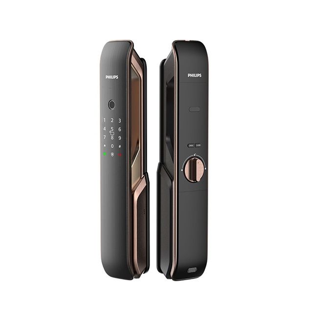 PHILIPS 飛利浦 【 智能鎖】9200 五合一推拉式電子鎖(指紋│卡片│密碼│鑰匙│藍芽/含安裝)