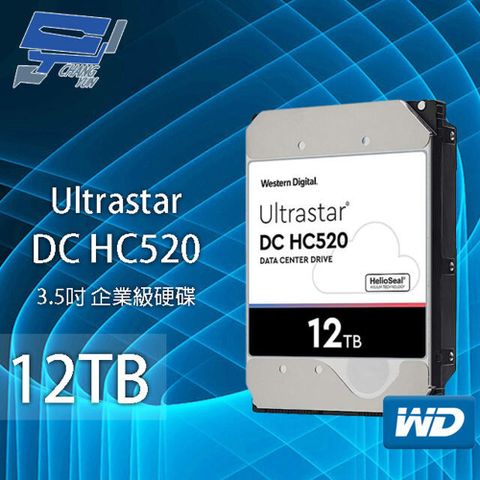 Changyun 昌運監視器 WD Ultrastar DC HC520 12TB 企業級硬碟(HUH721212ALE604)