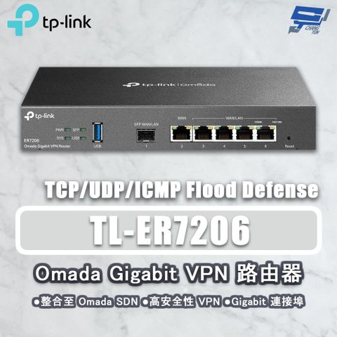 Changyun 昌運監視器 TP-LINK TL-ER7206 SafeStream Gigabit 多 WAN VPN 路由器