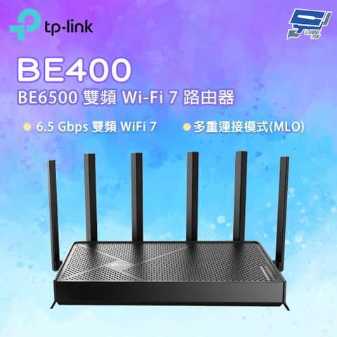 TP-Link 昌運監視器 Archer BE400 BE6500 雙頻 Wi-Fi 7 路由器