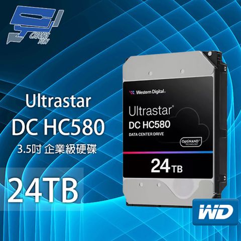 WD 威騰 昌運監視器 Ultrasta DC HC580 24TB 企業級硬碟 (WUH722424ALE6L4)