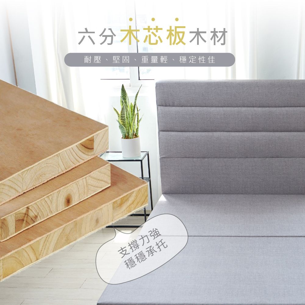 藤原傢俬 佛羅倫斯貓抓皮床頭單人加大3.5尺(不含床架/底)-灰色