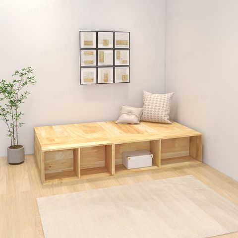【H&D東稻家居】自然木語-榻榻米組合品-單人房間組/組合二單人A床 尺寸108*200-DIY自行組裝