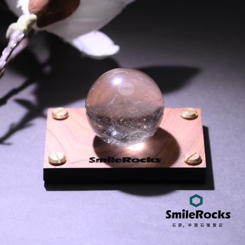 SmileRocks 石麥 茶黃晶球  直徑4.5cm No.051420005