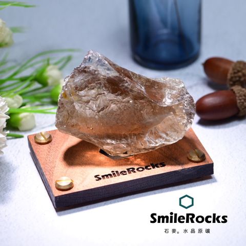 SmileRocks 石麥 水晶原礦 茶黃水晶原礦 No.104590608