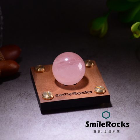 石麥水晶原礦 粉晶球 直徑2.9cm No.050621038