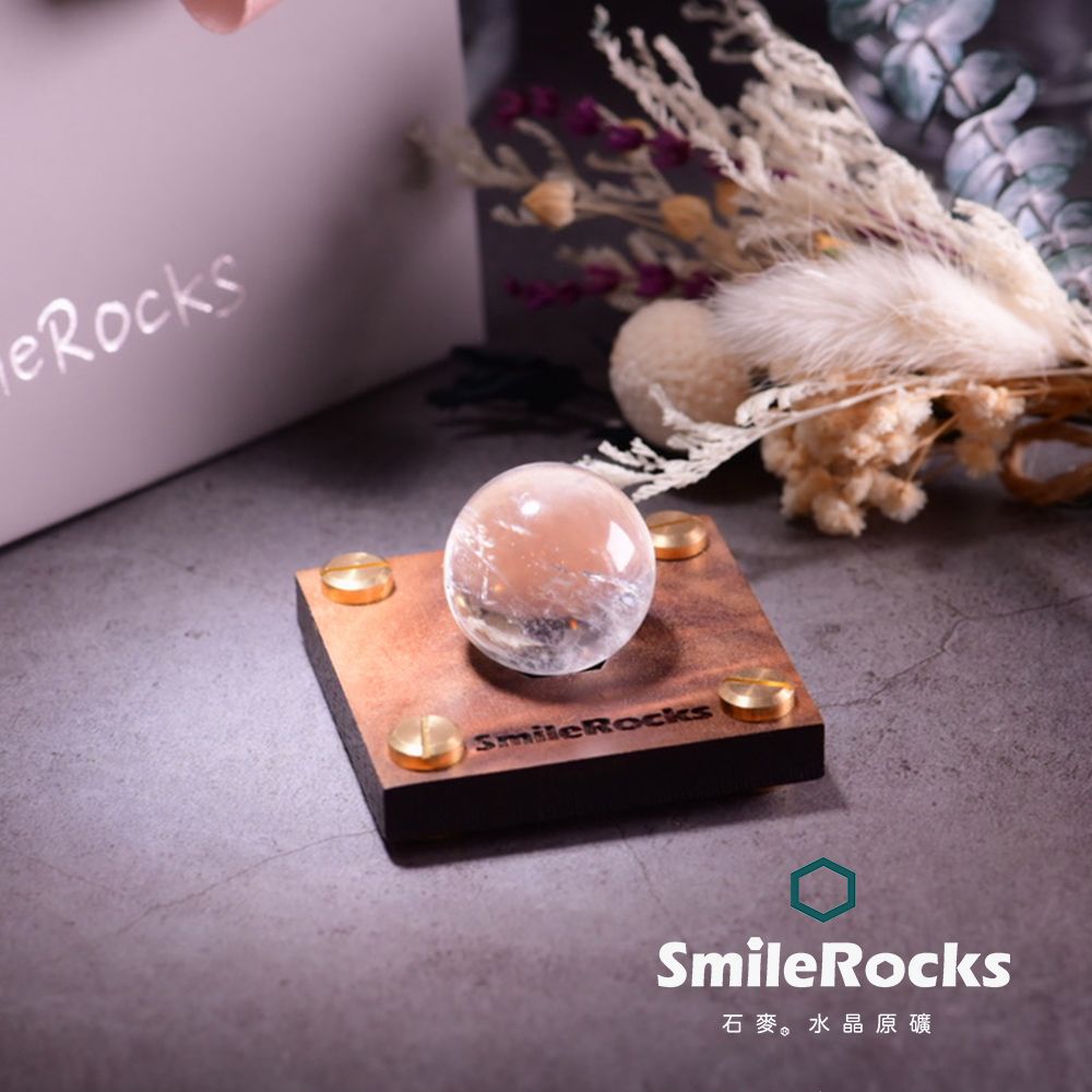 SmileRocks 石麥 白水晶球（隨機出貨） No.0506190829