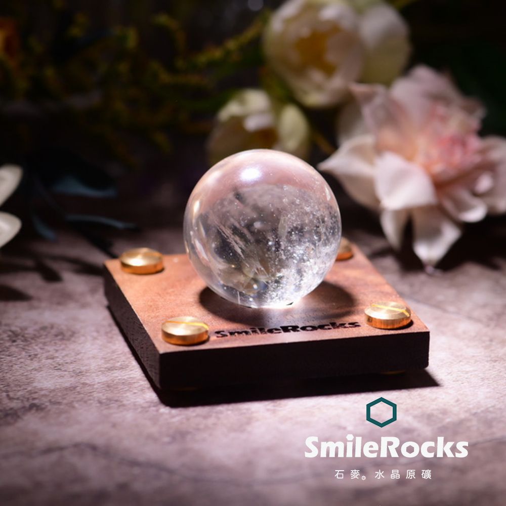 SmileRocks 石麥 白水晶球 直徑3.4cm No.050610360