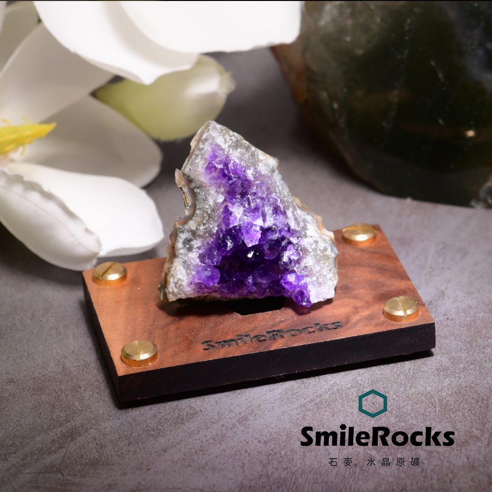 SmileRocks 石麥  紫水晶片原礦No.104511086