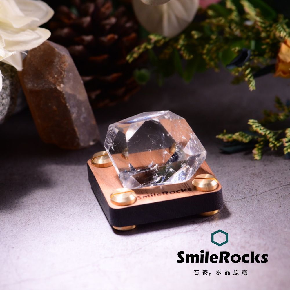 SmileRocks 石麥 白水晶隨形冰塊水晶 No.623250125
