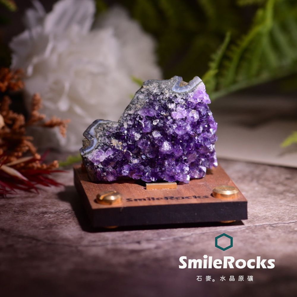 SmileRocks 石麥  紫水晶片原礦No.104510410