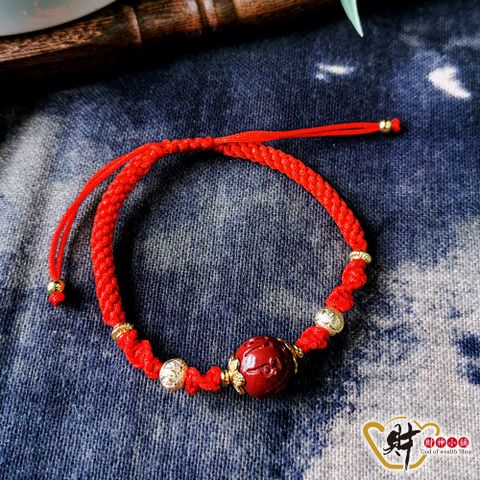 財神小舖【SL-9602】硃砂-六字箴言手鍊《含開光》