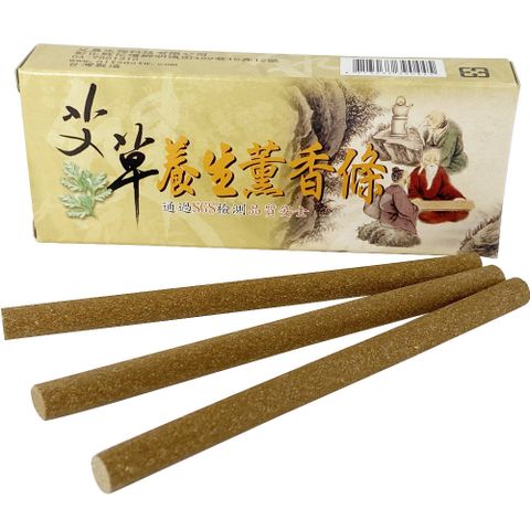 艾草之家 艾草薰香條(15入x5盒)+艾草環香(10捲x3盒)