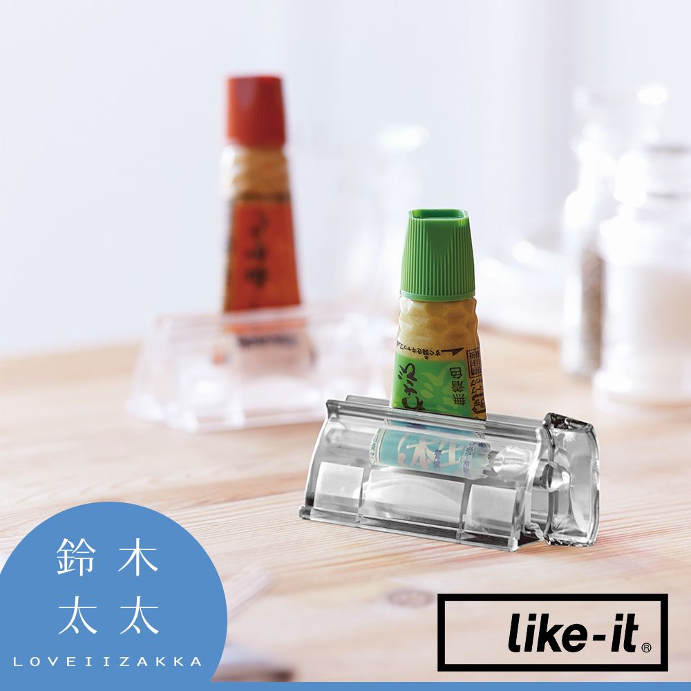 Like-it 手動轉轉擠牙膏夾 (透明白)(鈴木太太公司貨)