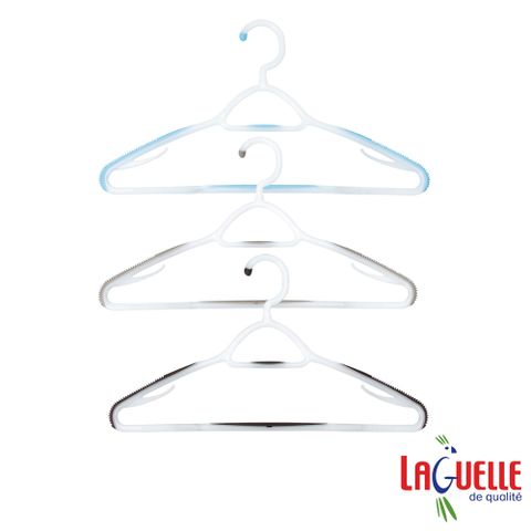 LAGUELLE 法國 時尚止滑無痕衣架44cm(10入)