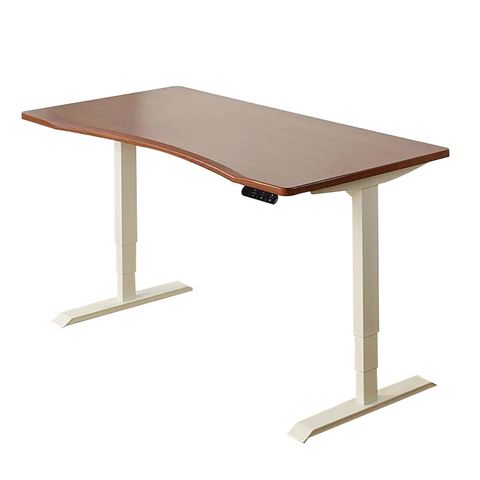 FUNTE 三節式電動升降桌_120x80cm 弧形桌板 多色可選(書桌/辦公桌/電腦桌/工作桌)